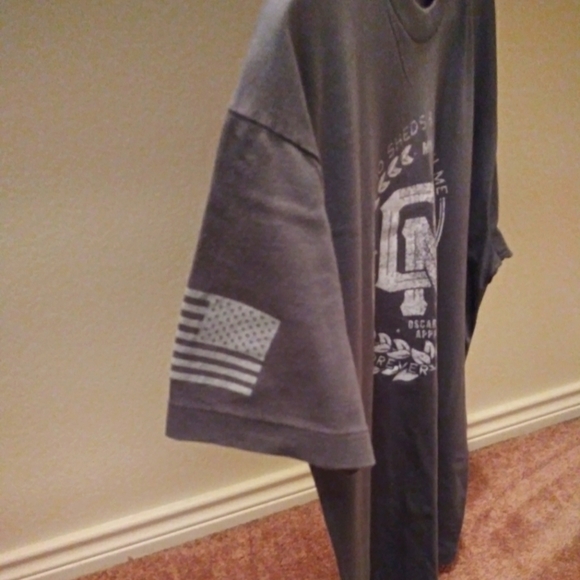 Oscar Mike T-Shirt (Gray & White) - Picture 3 of 3